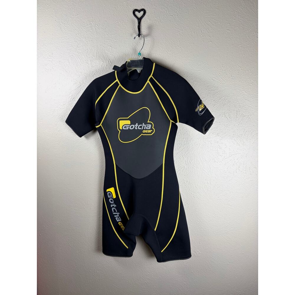 Gotcha Gear Wetsuit Mens Size Small Short Sleeve Scuba Ocean Surfing Swim Outfit